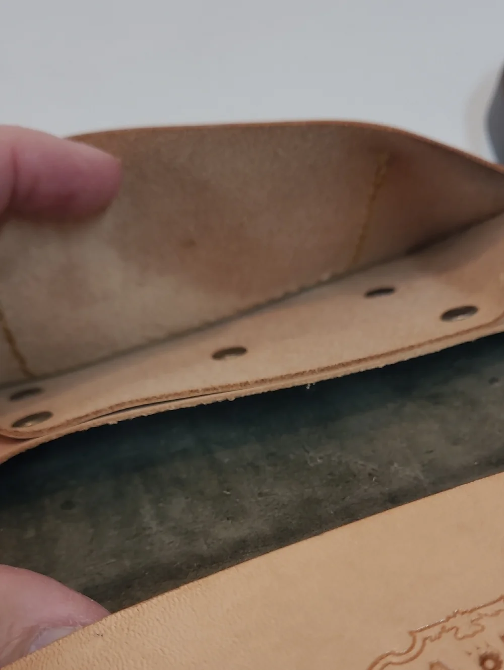 Leather Wallet W/ Wrist Clip Western Style Rodeo Cowboy Handmade Unique!